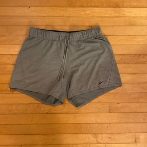 Nike women’s medium grey dri-fit shorts